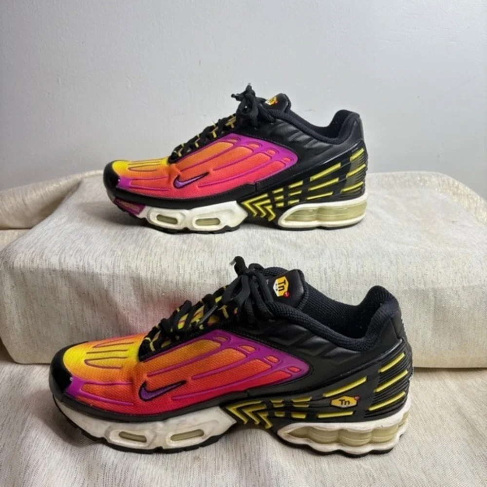 Nike Air Max Plus III TN Tuned Air TD Size 6Y Sneakers Sunset Ombre 7.5